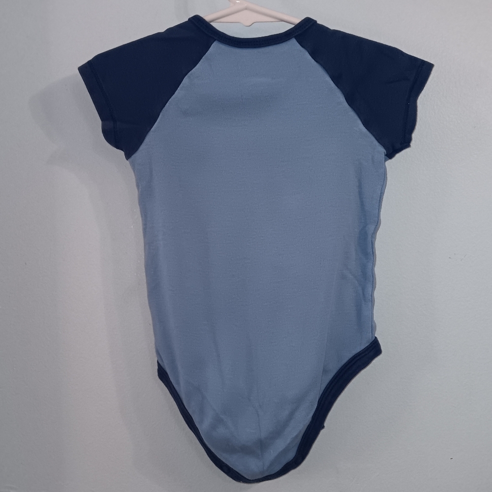Carter's Light Blue and Navy Bodysuit Onesie Football Design